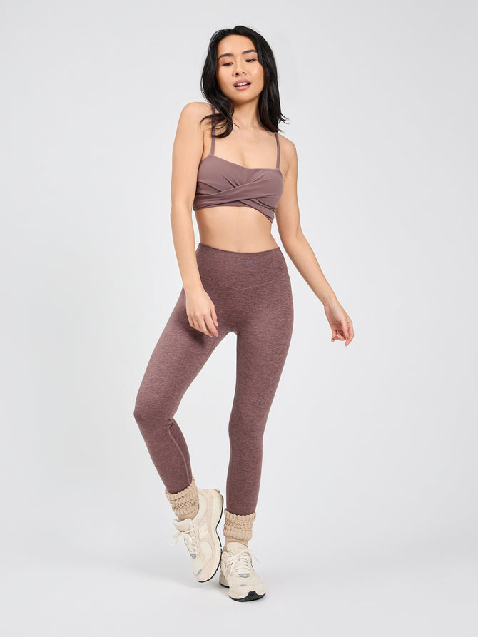 Ivy Wrap Sports Bra - Mocha Berry