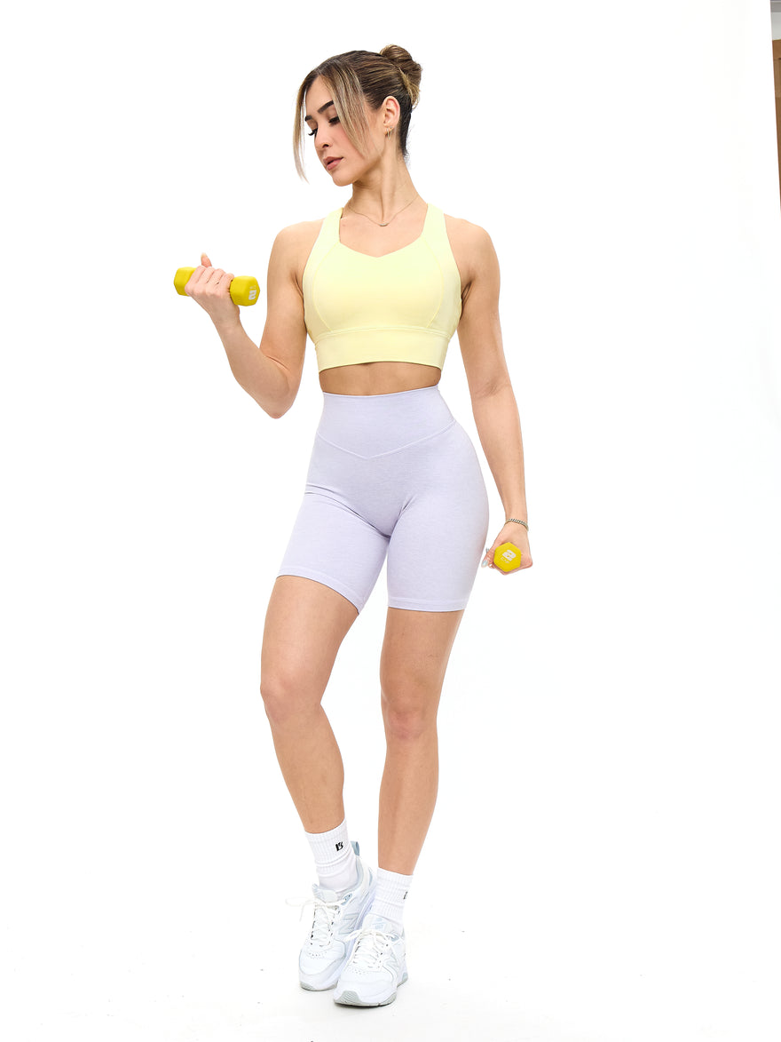 Twilight Dream Heather Sports Bra - Heather Sunbeam