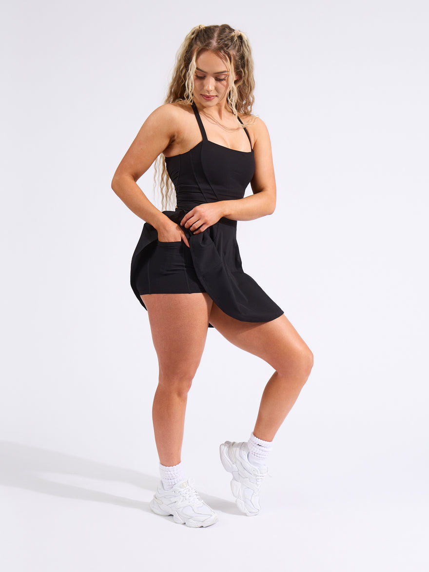 Bend and Snap Dress - Onyx Black