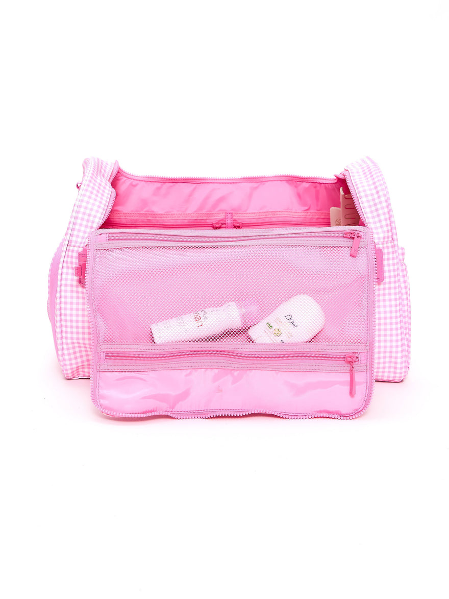 Ultimate Pocket Duffel - Pink Gingham