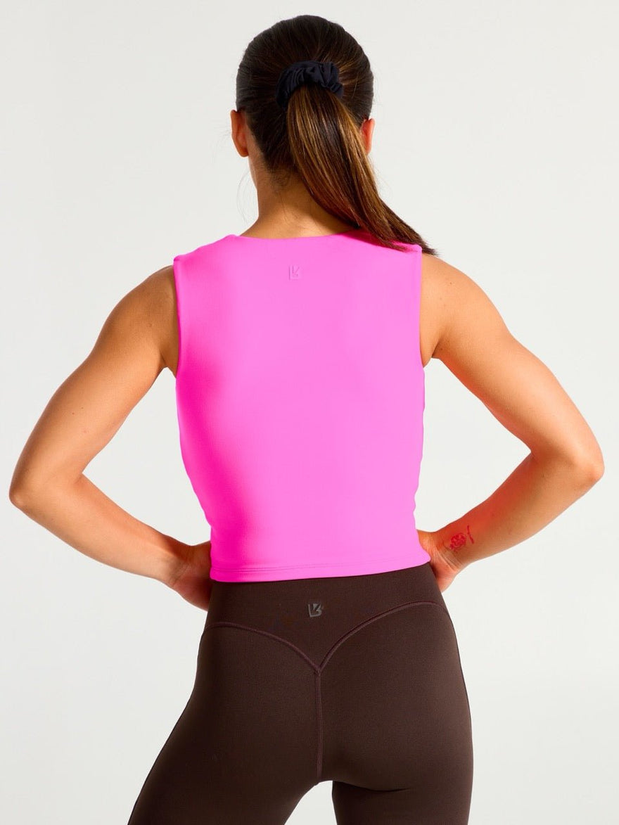 Butter Square Neck Waist Tank - Candy Crush
