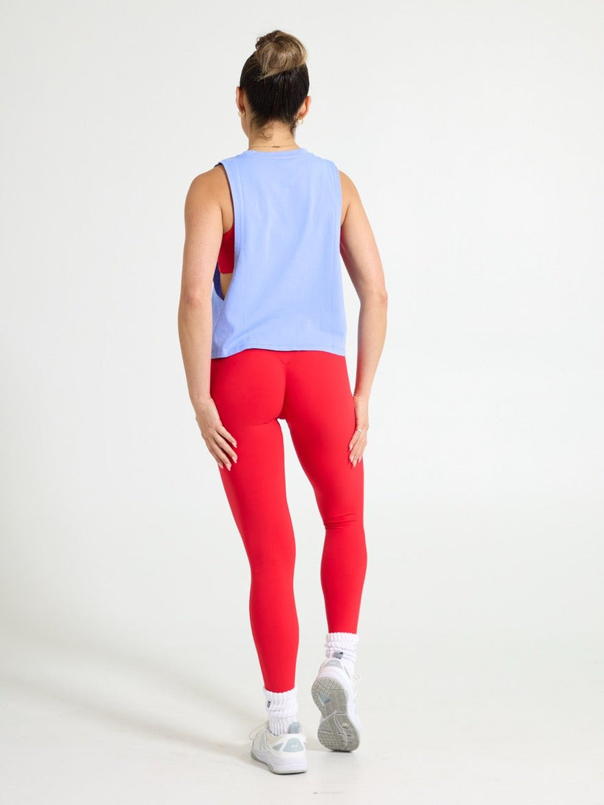 Market Crop Tank - Rainwater Blue