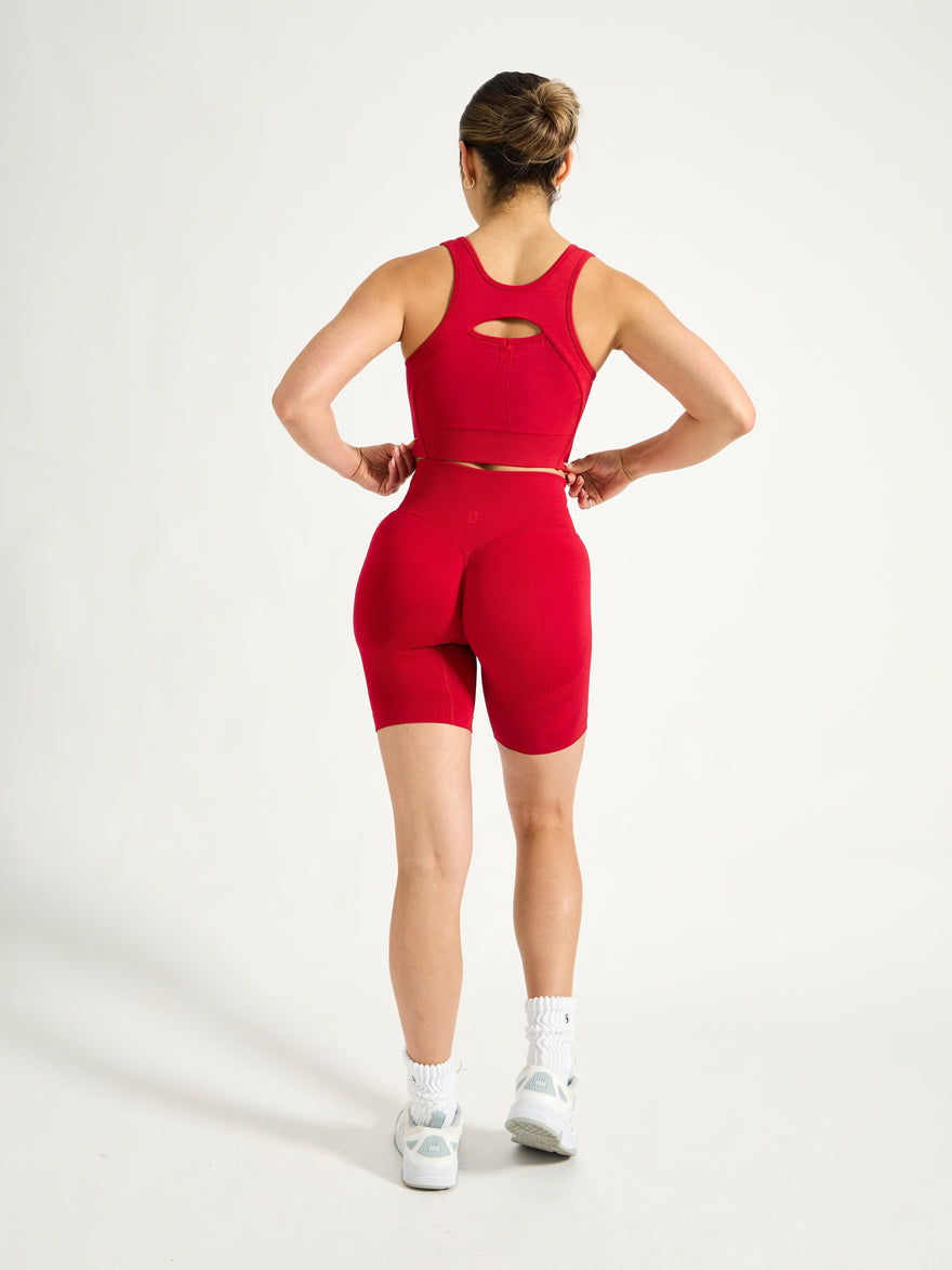 Miracle Seamless Short 6" - Lipstick Red