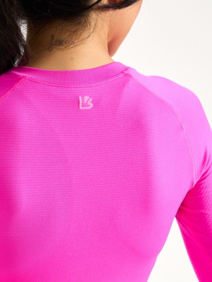 Seamless Long Sleeve Tee - Hard Candy