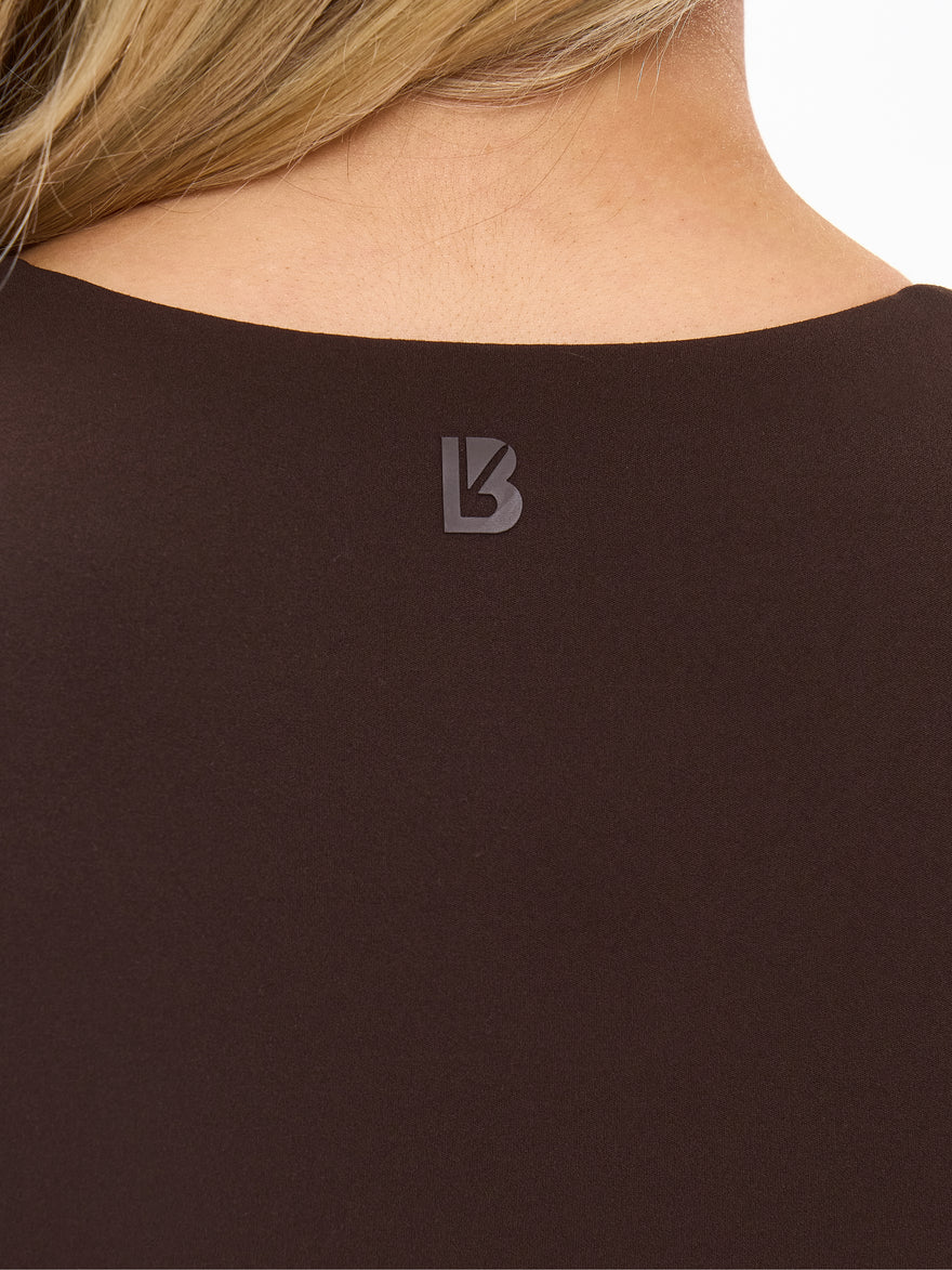 Butter Square Neck Crop - Cold Brew