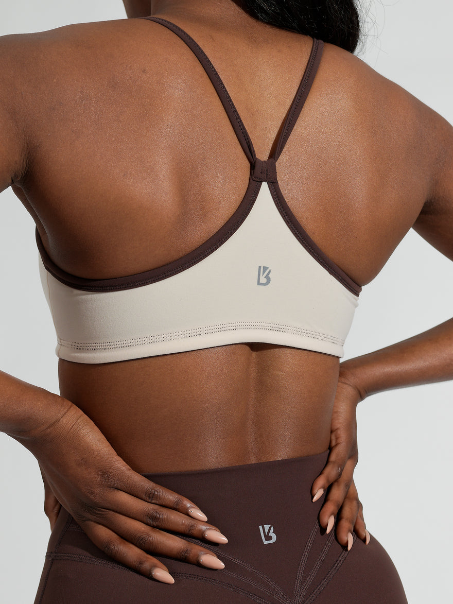 Reversible Sports Bra - Journey Dark Brown/Stardust