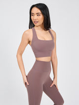 Thumbnail 4 of Revolution Sports Bra - Mocha Berry, 4 of 5