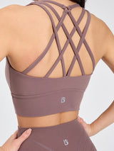 Thumbnail 2 of Revolution Sports Bra - Mocha Berry, 2 of 5