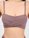 Ivy Wrap Sports Bra - Mocha Berry