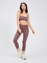Thumbnail 5 of Ivy Wrap Sports Bra - Mocha Berry, 5 of 7