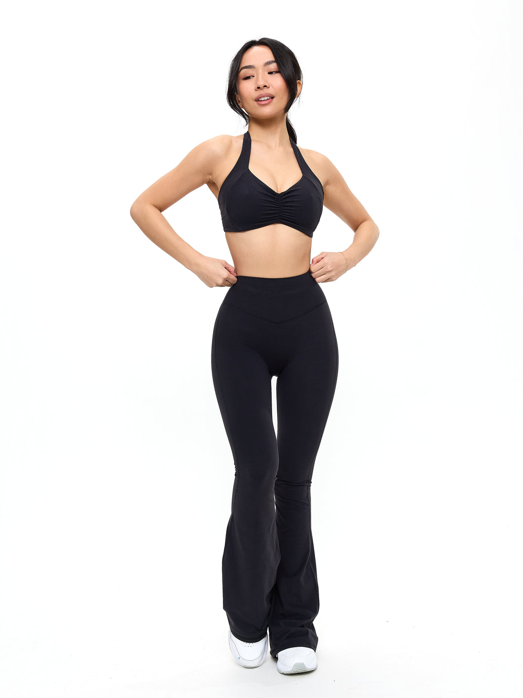 Poshknit Flare Legging - Onyx Black