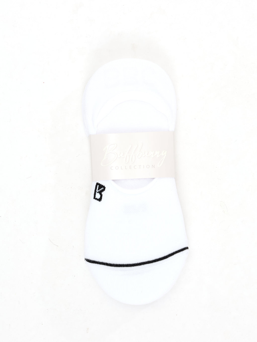 3 Pack No Show Socks - White
