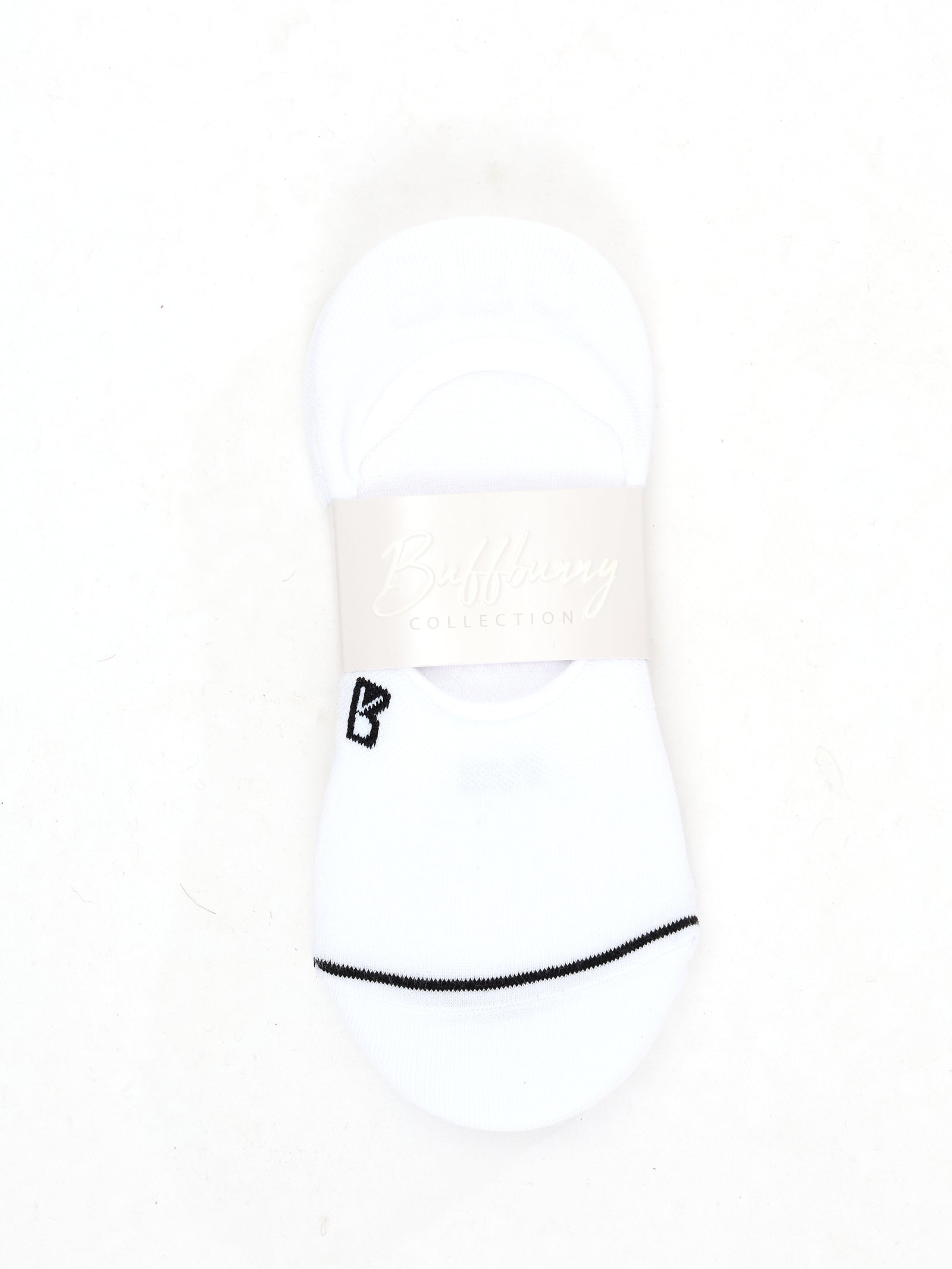 3 Pack No Show Socks - White