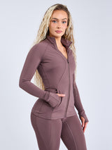 Thumbnail 3 of Colorado Zip Jacket - Mocha Berry, 3 of 15