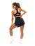 Reversible RacerBack Sports Bra - Onyx Black and White Image 4