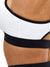 Reversible RacerBack Sports Bra - Onyx Black and White Image 5