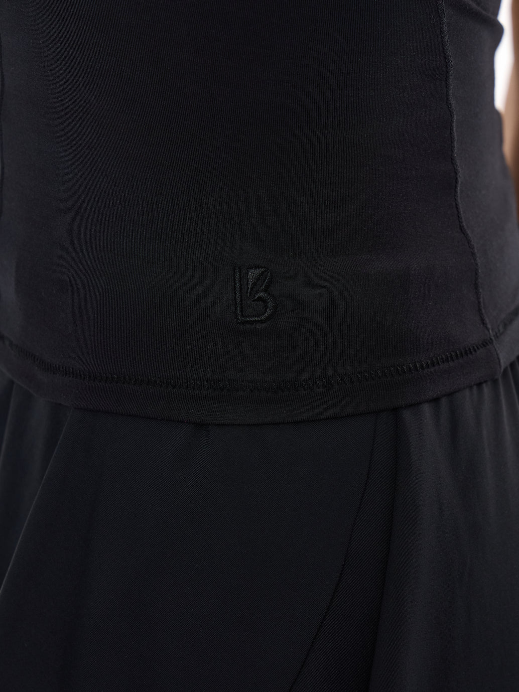 Halo Halter Tank - Onyx Black
