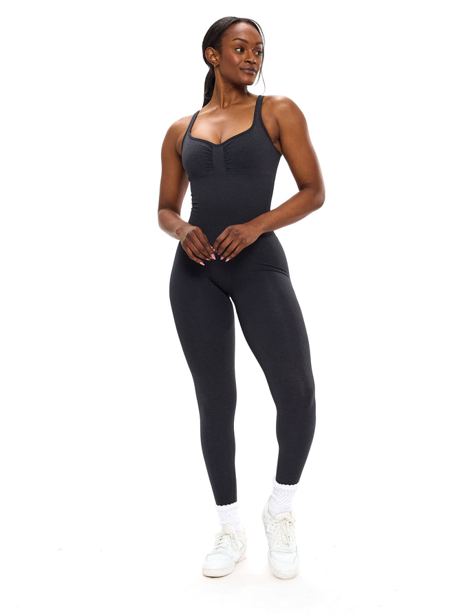 Shape Seamless Bodysuit - Charcoal Image 2