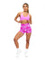 Girlfriend Reversible Sports Bra - Pop Rocks and Fashun Print Image 4
