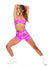 Girlfriend Reversible Sports Bra - Pop Rocks and Fashun Print Image 5
