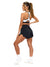 Reversible RacerBack Sports Bra - Onyx Black and White Image 3
