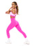 Reversible RacerBack Sports Bra - Hard Candy and Pink Starburst Image 5