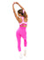 Reversible RacerBack Sports Bra - Hard Candy and Pink Starburst Image 3