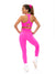 Reversible RacerBack Sports Bra - Hard Candy and Pink Starburst Image 4