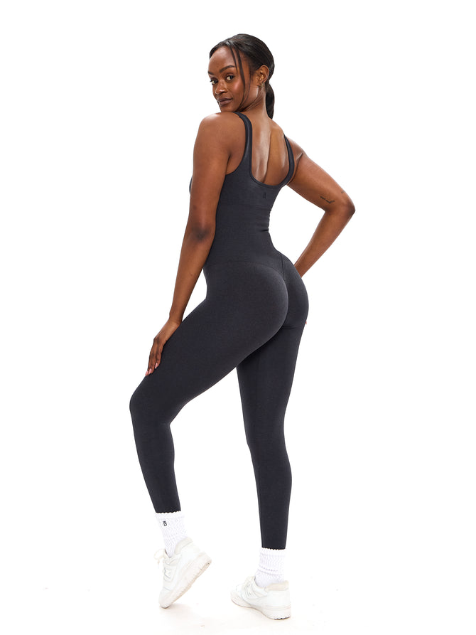 Shape Seamless Bodysuit - Charcoal Image 3