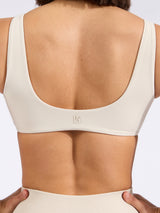 Thumbnail 6 of Twisted Sports Bra - Bone, 6 of 7