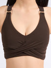 Candy Wrap Sports Bra - Cold Brew
