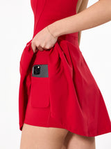 Thumbnail 3 of Bend and Snap Dress - Lipstick Red, 3 of 6