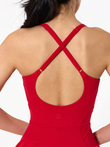 Thumbnail 5 of Bend and Snap Dress - Lipstick Red, 5 of 6