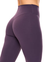 Candid Cross Waist Legging - Purple Shadow