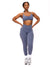 Candid Cross Waist Legging - Barista Blue Image 1