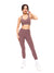 Candy Wrap Sports Bra - Mocha Berry Image 1