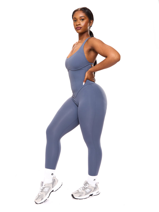Corset Bodysuit - Barista Blue Image 0