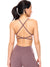 Girlfriend Reversible Sports Bra - Mocha Berry and Berry Ice Image 1