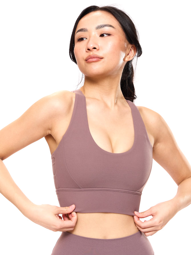 Rosa Sports Bra - Mocha Berry Image 0