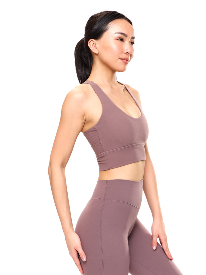 Rosa Sports Bra - Mocha Berry Image 2