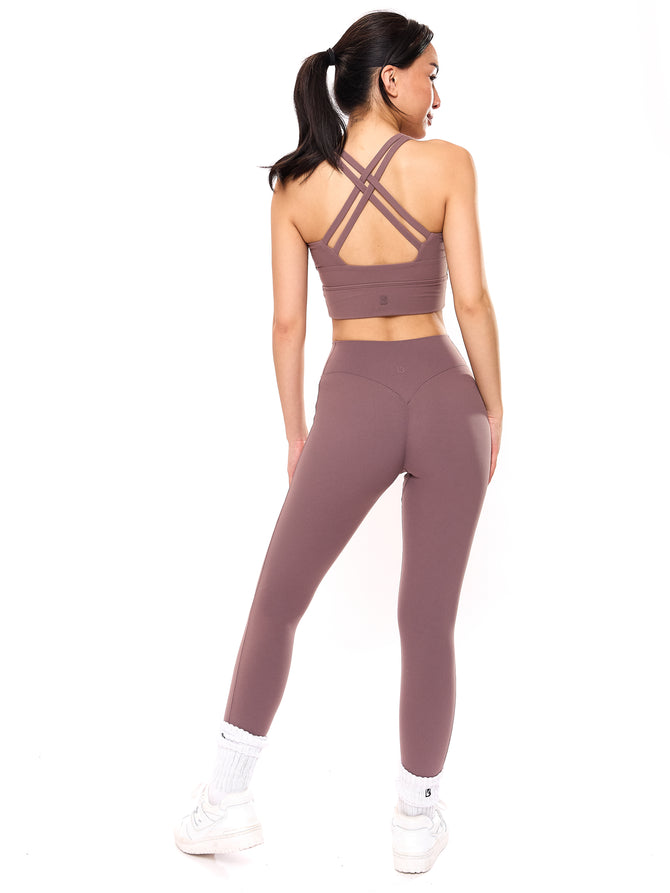 Rosa Sports Bra - Mocha Berry Image 3