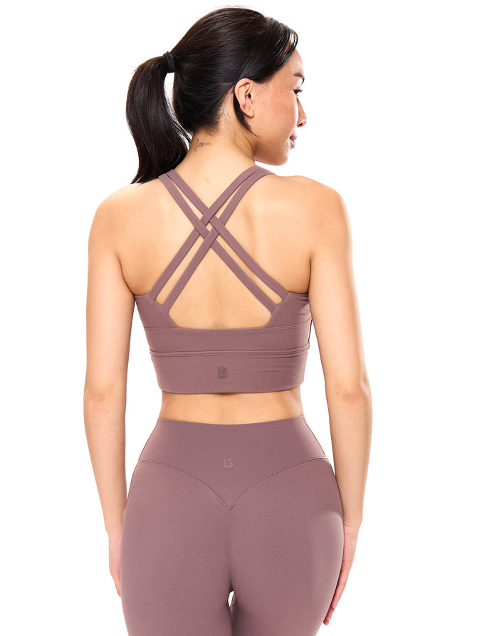Rosa Sports Bra - Mocha Berry Image 4
