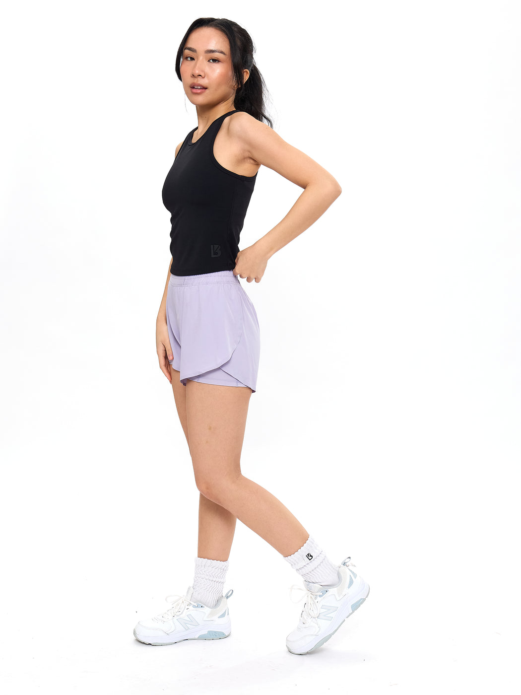Flirty Flo Short Boyshort - Lavender Smoke