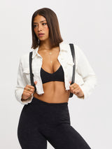 Thumbnail 7 of Desire Denim Jacket - White, 7 of 7