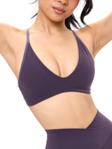 Thumbnail 4 of Girlfriend Reversible Sports Bra - Hush Berry and Purple Shadow, 4 of 8