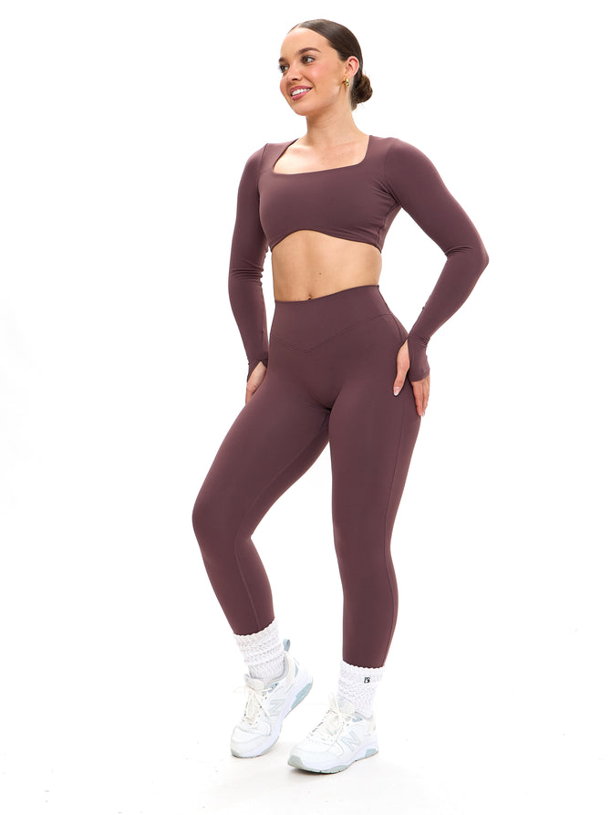 Aggressive Scrunch Legging - Smoked Cherry Image 4