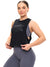 Pretty Crop Tank - Black Image 2