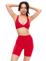 Thumbnail 5 of Glow Sports Bra - Lipstick Red, 5 of 7