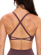 Thumbnail 3 of Glow Sports Bra - Smoked Cherry, 3 of 5