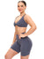 Glow Sports Bra - Blue Steel Image 4